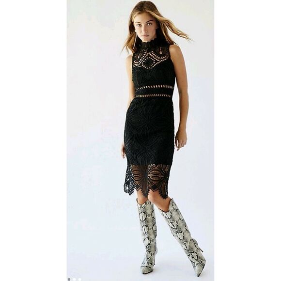 Free People Dresses & Skirts - New Free People x Saylor 'Siren' Lace Dress - Black sz XS